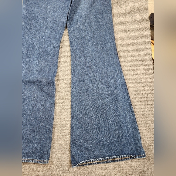 Wrangler Wanderer Flare Jeans Womens Sz 29x34 Blue High Rise Indigood Western - Picture 11 of 16